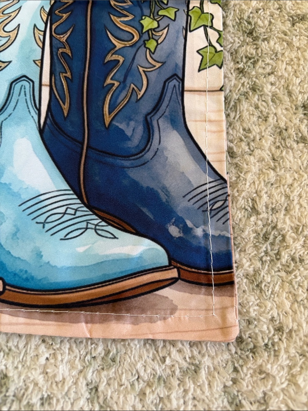 Welcome Western Santa Fe Multicolor Cowboy Boots Sm Garden Flag NWT 11.5x17.75” - Picture 16 of 16
